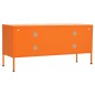 vidaXL Mueble para TV de acero naranja 105x35x50 cm vidaXL Mueble para TV de acero naranja 105x35x50 cm