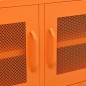 vidaXL Mueble para TV de acero naranja 105x35x50 cm vidaXL Mueble para TV de acero naranja 105x35x50 cm