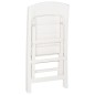 vidaXL Sillas plegables de jardín 4 unidades PP blanco vidaXL Sillas plegables de jardín 4 unidades PP blanco