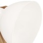vidaXL Lámpara de pie madera maciza de mango blanca E27 vidaXL Lámpara de pie madera maciza de mango blanca E27