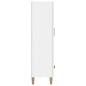 vidaXL Aparador de madera contrachapada blanco brillante 70x31x115cm vidaXL Aparador de madera contrachapada blanco brillante 70x31x115cm