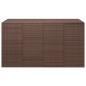 vidaXL Baúl para cojines de jardín ratán PE marrón 194x100x103 cm vidaXL Baúl para cojines de jardín ratán PE marrón 194x100x103 cm