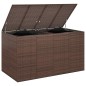 vidaXL Baúl para cojines de jardín ratán PE marrón 194x100x103 cm vidaXL Baúl para cojines de jardín ratán PE marrón 194x100x103 cm
