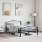 vidaXL Estructura de cama de acero negra 140x200 cm vidaXL Estructura de cama de acero negra 140x200 cm