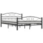 vidaXL Estructura de cama de acero negra 140x200 cm vidaXL Estructura de cama de acero negra 140x200 cm