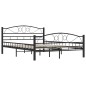 vidaXL Estructura de cama de acero negra 140x200 cm vidaXL Estructura de cama de acero negra 140x200 cm