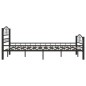 vidaXL Estructura de cama de acero negra 140x200 cm vidaXL Estructura de cama de acero negra 140x200 cm