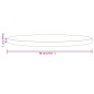 vidaXL Tablero de mesa redondo madera maciza de pino Ø70x3 cm