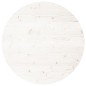 vidaXL Tablero de mesa redondo madera maciza de pino blanco Ø80x3 cm