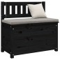 vidaXL Banco de madera maciza de pino negro 80x41x77 cm vidaXL Banco de madera maciza de pino negro 80x41x77 cm
