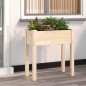 vidaXL Jardinera con forro interior madera maciza de abeto 71x37x76 cm vidaXL Jardinera con forro interior madera maciza de abeto 71x37x76 cm