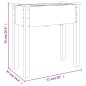 vidaXL Jardinera con forro interior madera maciza de abeto 71x37x76 cm vidaXL Jardinera con forro interior madera maciza de abeto 71x37x76 cm