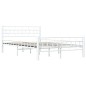 vidaXL Estructura de cama de metal blanco 120x200 cm vidaXL Estructura de cama de metal blanco 120x200 cm