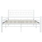 vidaXL Estructura de cama de metal blanco 120x200 cm vidaXL Estructura de cama de metal blanco 120x200 cm