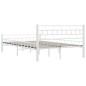 vidaXL Estructura de cama de metal blanco 120x200 cm vidaXL Estructura de cama de metal blanco 120x200 cm