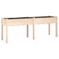 vidaXL Jardinera con forro interior madera maciza abeto 203x53x76 cm vidaXL Jardinera con forro interior madera maciza abeto 203x53x76 cm