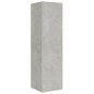 vidaXL Set de muebles de TV 8 pzas madera contrachapada gris hormigón
