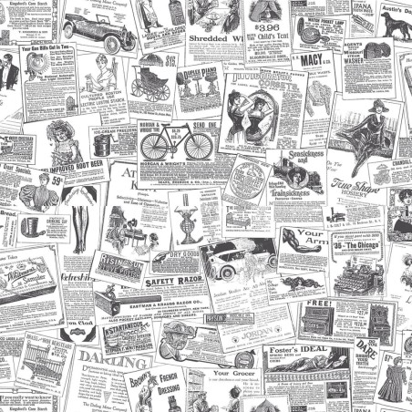 Homestyle Papel pintado Papers negro y blanco
