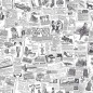 Homestyle Papel pintado Papers negro y blanco Homestyle Papel pintado Papers negro y blanco