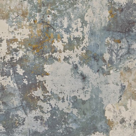 DUTCH WALLCOVERINGS Papel pintado hormigón gris y verde