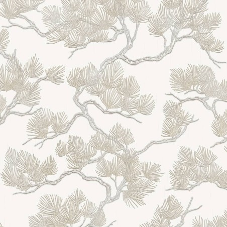 DUTCH WALLCOVERINGS Papel de pared pino blanco