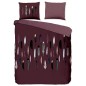 Good Morning Funda de edredón FEATHERS 200x200/220 cm burdeos Good Morning Funda de edredón FEATHERS 200x200/220 cm burdeos