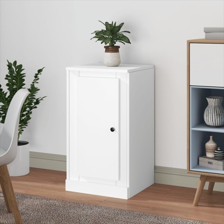 vidaXL Aparador de madera contrachapada blanco 37,5x35,5x67,5 cm