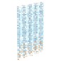 EISL Cortina de ducha con mosaico azul y naranja 200x180x0,2 cm EISL Cortina de ducha con mosaico azul y naranja 200x180x0,2 cm