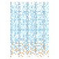 EISL Cortina de ducha con mosaico azul y naranja 200x180x0,2 cm EISL Cortina de ducha con mosaico azul y naranja 200x180x0,2 cm