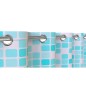 EISL Cortina de ducha con mosaico azul y naranja 200x180x0,2 cm EISL Cortina de ducha con mosaico azul y naranja 200x180x0,2 cm