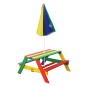 AXI Mesa de pícnic para niños Nick con sombrilla arco iris AXI Mesa de pícnic para niños Nick con sombrilla arco iris