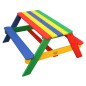 AXI Mesa de pícnic para niños Nick con sombrilla arco iris AXI Mesa de pícnic para niños Nick con sombrilla arco iris