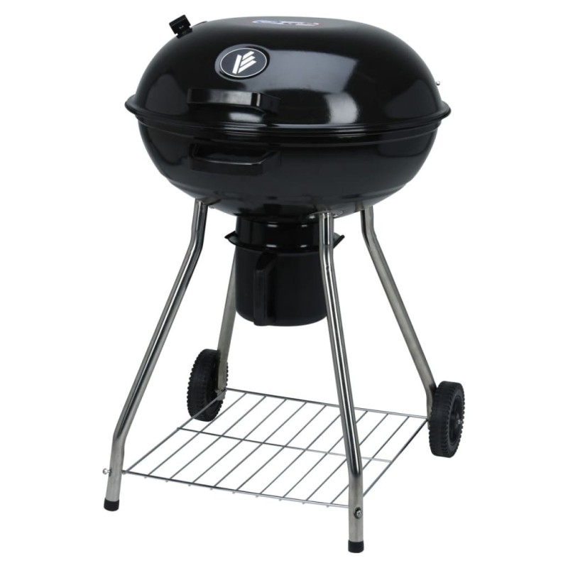 ProGarden Barbacoa de carbón sobre ruedas negro 56 cm ProGarden Barbacoa de carbón sobre ruedas negro 56 cm