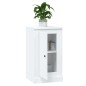 vidaXL Aparador de madera contrachapada blanco 37,5x35,5x67,5 cm
