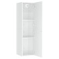 vidaXL Mueble de TV contrachapada blanco brillante 30,5x30x110 cm vidaXL Mueble de TV contrachapada blanco brillante 30,5x30x110 cm