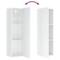 vidaXL Mueble de TV contrachapada blanco brillante 30,5x30x110 cm vidaXL Mueble de TV contrachapada blanco brillante 30,5x30x110 cm