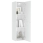 vidaXL Mueble de TV contrachapada blanco brillante 30,5x30x110 cm vidaXL Mueble de TV contrachapada blanco brillante 30,5x30x110 cm