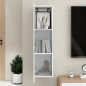 vidaXL Mueble de TV contrachapada blanco brillante 30,5x30x110 cm vidaXL Mueble de TV contrachapada blanco brillante 30,5x30x110 cm