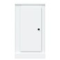 vidaXL Aparador de madera contrachapada blanco 37,5x35,5x67,5 cm