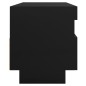 vidaXL Mueble de TV con luces LED negro 100x35x40 cm