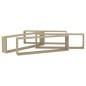 vidaXL Estantes cubo pared 4uds contrachapado roble Sonoma 100x15x30cm vidaXL Estantes cubo pared 4uds contrachapado roble Sonoma 100x15x30cm