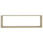 vidaXL Estantes cubo pared 4uds contrachapado roble Sonoma 100x15x30cm vidaXL Estantes cubo pared 4uds contrachapado roble Sonoma 100x15x30cm