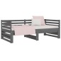 vidaXL Sofá cama extraíble madera maciza de pino gris 2x(80x200) cm vidaXL Sofá cama extraíble madera maciza de pino gris 2x(80x200) cm