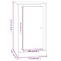 vidaXL Aparador de madera contrachapada blanco 37,5x35,5x67,5 cm