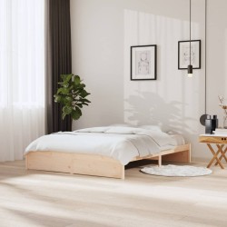 vidaXL Estructura de cama de madera maciza 160x200 cm