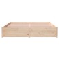 vidaXL Estructura de cama de madera maciza 160x200 cm vidaXL Estructura de cama de madera maciza 160x200 cm