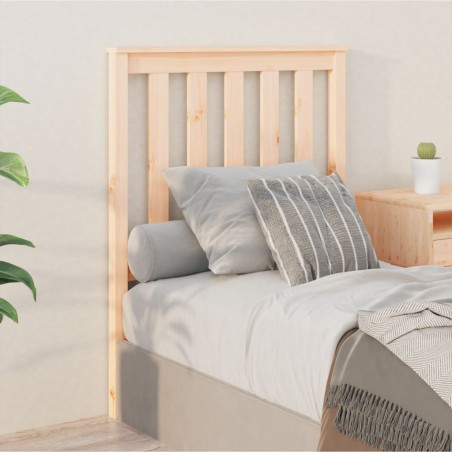 vidaXL Cabecero de cama madera maciza de pino 81x6x101 cm