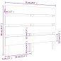 vidaXL Cabecero madera maciza de pino 75x3x80 cm vidaXL Cabecero madera maciza de pino 75x3x80 cm