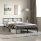 vidaXL Estructura de cama con cabecero metal negro 120x190 cm vidaXL Estructura de cama con cabecero metal negro 120x190 cm