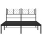 vidaXL Estructura de cama con cabecero metal negro 120x190 cm vidaXL Estructura de cama con cabecero metal negro 120x190 cm